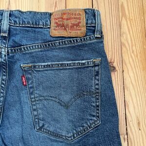 Levi Strauss 511 Slim Fit Jeans‎ Mens 34x30 Medium Wash Blue Distressed Ripped